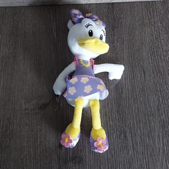 Disney Junior Flower Daisy Duck 9-inch Bean Plush - Picture 4 of 5